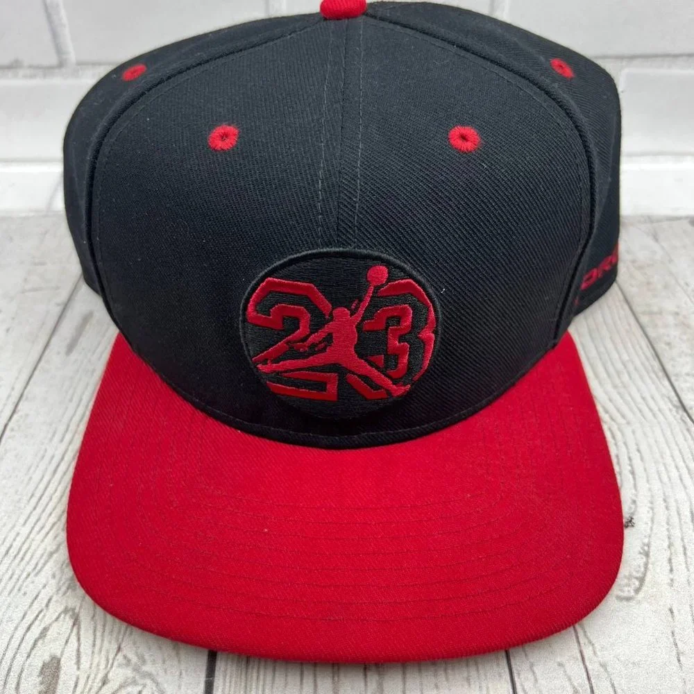 Air Jordan 23 Jumpman Hat Snap back Cap Black‎ Red Men